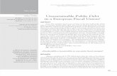 Budapest, Hungría. Unsustainable Public Debt in a European ... · 26 Finanz. polit. econ., ISSN 2248-6046, Vol. 9, No. 1, enero-junio, 2017, pp. 25-39 la mayoría de los países