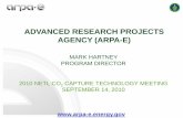 ADVANCED RESEARCH PROJECTS AGENCY (ARPA-E) · Revolutionary Ideas Developed By DARPA The Internet Stealth Technology GPS. ... for each future program area. FOA Round 1 ARPA-E’s