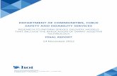 DEPARTMENT OF COMMUNITIES CHILD SAFETY AND … · Research to inform Smart Assistive Technology service delivery models Final Report 14 November 2012 | 3 E.3.1 PRINCIPAL FINDINGS