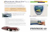 Pocket-Surfix Series · presentation. Delivery Schedule Pocket-Surfix® for FN-Version: Gauge incl. probe, 2 calibration foils, ferrous and non-ferrous zero plate, 2 AAA batteries,