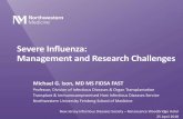 Severe Influenza: Management and Research Challengesidsnj.org/forms/Flu_severe_2018_IDSNJ.pdf · Treatment of Influenza •Antiviral Therapy and Outcomes o No prospectively collected