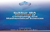 Sukkur IBA Journal of Computing and Mathematical Sciences … · 2019-06-20 · Dr. Muhammad Ajmal Sawand Sukkur IBA, Pakistan Dr. Niaz Hussain Ghumro Sukkur IBA, Pakistan Dr. Zarqa