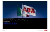 BU Power Generation, Power Systems Division, ABB S.p.A. Italy L. …elettrica.unige.it/images/Presentazione-ABB-20120913.pdf · Project leader, Project manager, Service, Supply Chain,