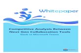 Competitive Analysis Between Next-Gen Collaboration Tools€¦ · communications services such as Twitter, Dropbox, Google Docs, Jira, GitHub, MailChimp, Trello, and Stripe. A San