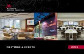 MEETINGS & EVENTS ENTER - Marriott International · 2019-09-13 · MEETING AND EVENT SPACES WEDDINGS SOCIAL EVENTS MARRIOTT BONVOY TM MEETINGS MADE AT MARRIOTT A REDESIGNED HOTEL