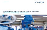 Reliable turning of rotor shafts Rotor turning devices€¦ · • Turning speed: Up to 400 rpm • Devices driven by electric or hydraulic motor For shaft trains without a free shaft