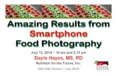 Amazing Results from Smartphone Food Photography€¦ · SNA$ANC$Boston$~$July$2014$ Amazing Results from Smartphone Food Photography July 15, 2014 ~ 10 am and 2:15 pm Dayle Hayes,