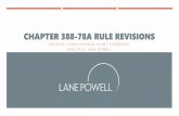 CHAPTER 388-78A RULE REVISIONS · 2019-02-21 · 2. PREVIEW OF SELECTED DRAFT RULES Updated Rules: •Proposed - WAC 388-78A-2800 Changes in Licensed Bed Capacity Codify current process