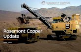 Rosemont Copper Update - BOMA of Greater Tucson...TSX/NYSE MKT:AZC Rosemont production 664 256 243 235 216 171 146 134 108 61 46 38 ci am n t Ray x ad rrita rd ion n i ll rk 2013A