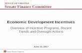 Economic Development Incentives - Virginiasfc.virginia.gov/pdf/economic_development/2017/Interim...3. Go Virginia is a unique business-led initiative that incentivizes regional collaboration.
