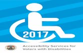Accessibility Services for Voters with Disabilities · P5-22. Services to Voters with Disabilities P5-11. A. Polling Place Accessibility P12-14. B. Accessible Website P15. C. Accessible