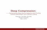 Deep Compression - Semantic Scholar · 2018-10-23 · Pruning RNN and LSTM Fei-Fei Li & Andrej Karpathy & Justin Johnson Lecture 10 -51 8 Feb 2016 Explain Images with Multimodal Recurrent