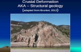 Chapter 10 – Crustal Deformation · 2016-11-18 · Grand Tetons, WY - fault block mountains. Reverse Faults Thrust Fault. Reverse Fault • Thrust Faults are a low angle reverse