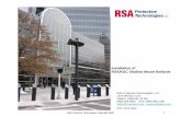 Installation of RSA/K&C Shallow Mount Bollardsrsaprotect.com/pdf/RSA_Brochure2.pdf · Company Profile RSA Protective Technologies is at the forefront of the Perimeter Security Industry
