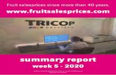 Week 5 summary - freshfruitportal.comsummary report week 5 - 2020 website: • e-mail: info@tricop.nl All prices are in Euro’s Fruit salesprices since more than 40 years. . Pomegranates