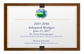 2017-2018 Adopted Budget...January Budget vs. May Revision Item January Budget May Revision LCFF Gap Funding 23.67% or $744 million 43.97% or $1.4 billion Proposition 98 Minimum Funding