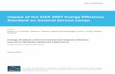 Impact of the EISA 2007 Energy Efficiency Standard on ... · state lighting (SSL), energy utility incentive programs, and mandatory and voluntary energy efficiency labeling programs,