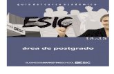 GUIA POSTGRADO VALENCIA 2012-2013Las presentes normas reglamentarias desarrollan los preceptos estatutarios de la Escuela que se refieren a la actividad académica del Área de Postgrado