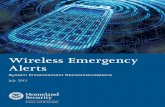 Wireless Emergency Alerts System Enhancements … · The Wireless Emergency Alerts (WEA) system was established by the Federal Communications Commission (FCC) in response to the Warning,
