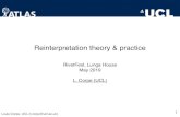 LCorpe ReInterpretation RivetFest2019 - Indico...Slide title Louie Corpe, UCL (l.corpe@ucl.ac.uk) 1 Reinterpretation theory & practice RivetFest, Lunga House May 2019 L. Corpe (UCL)