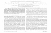 Decoupling facial expressions and head motions in complex ...mmam3/pub/ACII2015.pdf · Particular facial expressions in combinations with head poses have been associated with various