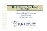 The College of New Jersey (TCNJ) · 08-09-2014  · The College of New Jersey (TCNJ) Campus Climate Assessment Report Results September 8, 2014 1