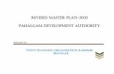 REVISED MASTER PLAN-2032 Pahalgam Development Waseem Raja Planning Assistant (Contractual) Data Compilation