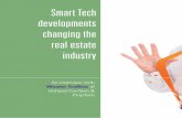 Smart Tech developments changing the real estate industryinnovation, i.e. in data analytics for mortgage man - agement, predictive maintenance for large real estate portfolios or digitizing