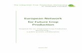 European Network for Future Crop Production - Plant ETP · for cross-overs with neighbouring sectors such as chemistry, health, logistics, energy, water, high-tech 1 “Agricultural