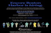 Encore Boston Harbor is hiring Limo Driver â€¢ Limo Greeter â€¢ Traffic Attendant â€¢ Dispatcher - Limo,