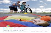 Annual Report 2014 • 2015 - One Kids Place€¦ · (ABA) Program – Community Capacity Building OKP continues to work with Payukotayno Hudson and James Bay Child and Family Services