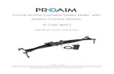Curve-N-Line Camera Video Slider with Motion Control ... · PROAIM CURVE-N-LINE CAMERA VIDEO SLIDER WITH MOTION CONTROL SYSTEM ð Push the motor towards your side and then pull the