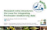 Research infra-structures: the case for integrating ... · Taking freshwater biodiversity into account in water policy • Data – solid scientific foundation for policy • Baseline