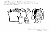 Saint Mark’s Lutheran Churchstmarksconshy.org/.../uploads/2017/03/Lent-5-Year-A-2017.pdf3 Welcome to St. Mark’s, we are so glad you are with us today! No matter where you are on