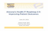 Arizona’s Health IT Roadmap 2.0: Improving Patient Outcomes · Title Statewide HIE Rollout, Onboarding & Use Description Develops and implements a plan to expand the rollout, onboarding,
