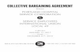 COLLECTIVE BARGAINING AGREEMENT · 2018-05-17 · collective bargaining agreement between portland hospital service corporation service employees international union local 49 in effect