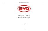 Installation Guidance B-BOX Res2.5~10 · B-BOX Residential installation guidance 1 / 34 Installation Guidance B-BOX Res2.5~10.0 Rev 1.0_May.2017
