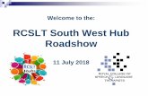RCSLT South West Hub RoadshowComing up today… •Key findings •Facts with impact •Bercow: Ten Years On - 100+ days in •Making change happen in the South West 34 Unengaged Observing