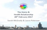 The Home & Health Relationship 28th February 2017 · Charter for Homeless Health in December 2015. Gave commitment to: • identify health needs amongst homeless people; • provide