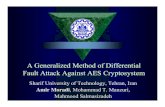 A Generalized Method of Differential Fault Attack Against ... Moradi.pdf · Amir Moradi, Mohammad T. Manzuri, Mahmood Salmasizadeh. Sharif University of Techology 2 Outline History
