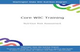 Core WIC Training...Core WIC Training – Nutrition Risk Criteria Participant Copy 3 Washington State WIC Nutrition Program Part 2: Risk assessment and assignment policies The following
