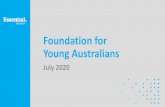 Foundation for Young Australians · 2020-07-22 · Regional young people are less concerned about job security or finding a job (16%) than their metropolitan counterparts (23%). 8%