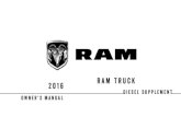 Amazon Simple Storage Service (S3) - RAM TRUCK 2016 · 2019-10-23 · FCA US LLC welcomes you as a turbocharged diesel-powered truck owner. Your diesel truck will sound, feel, drive,