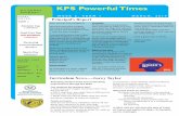 KPS Powerful Times - Kilkenny Primary School · Class News 2 - currently in the school.8 General News 9-11 Awards 12 KILKENNY PRIMARY KPS Powerful Times DIARY M A R C H , 2 0 1 9W