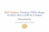 EMI Testing: Finding 1000+ Bugs in GCC and LLVM …web.cs.ucdavis.edu/~su/emi-project/emi-testing.pdfgcc “bug” 8537 #include  using std::string; #include