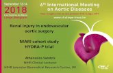 Renal injury in endovascular aortic surgery MARI cohort study HYDRA …chuliege-imaa.be/pdf/presentations_2018/friday/1433... · 2018-09-19 · Rate: 20 - 25% Saratzis et al. Ann