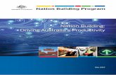 Nation Building: Driving Australia’s Productivity · (b) The Commonwealth will facilitate a transparent and deep infrastructure pipeline in order to reduce uncertainty and encourage
