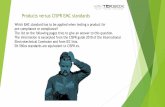 Products versus CISPR EMC standards · 2017-01-24 · Products versus CISPR EMC standards Which EMC standard has to be applied when testing a product for pre-compliance or compliance?