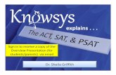 20160323 New SAT-PSAT Overview TAGT presentation and ACT 2016 Versions - Griffith.pdf · • New SAT Score is 400 – 1600 – Math and Verbal are 200 to 800 each ... READ READ READ.