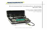 Environmental Combustion Analyzer Model 450 · switches over to its optional high -range CO sensor, if installed. • Automatically zeros all sensing channels on ambient air when